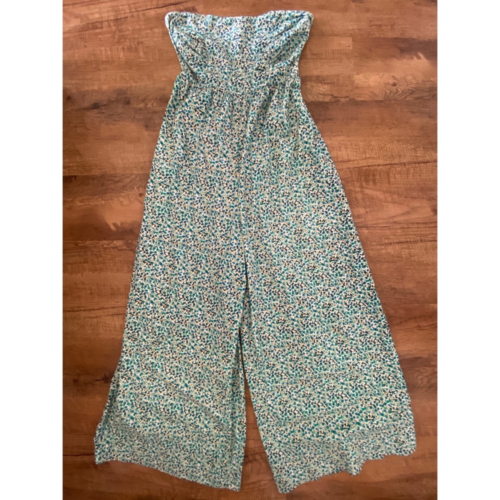 Wide Leg Jumpsuit with Sweetheart Neckline